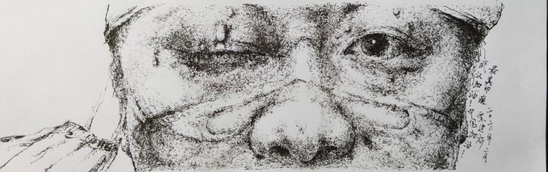 37.《最美印痕系列之一》  粟建新 __钢笔画   15074570520.jpg