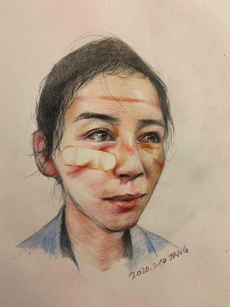 36.《最美印痕》 唐菁  彩铅画  15807410200.jpg