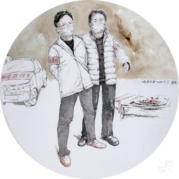 19.《《抗疫兄弟》  林安贵  中国画  13467408009.jpg