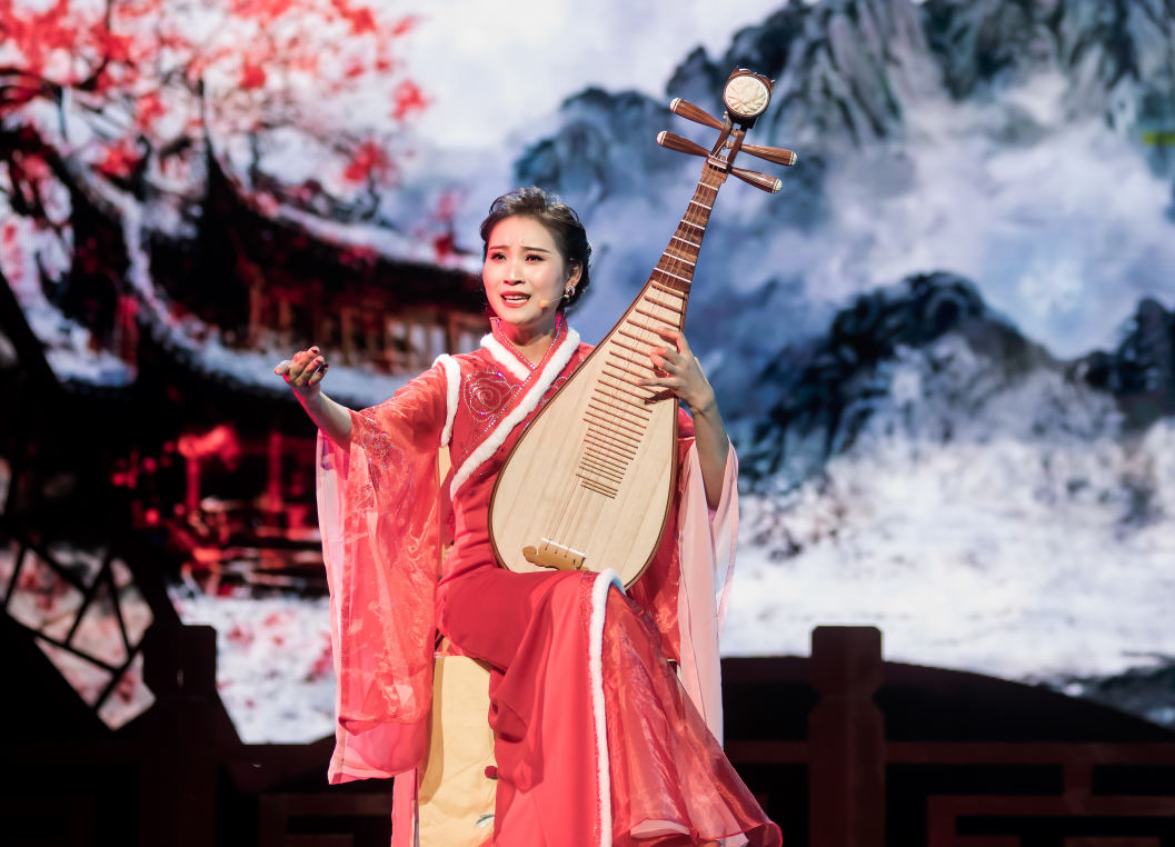 常德丝弦名角杨羹华《昭君出塞》演出剧照常德丝弦《不屈的吼声》演出